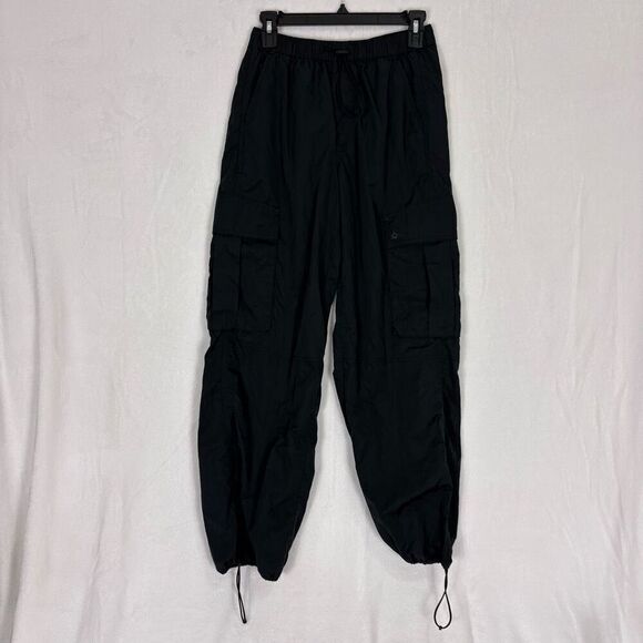 Offline by Aerie Black Nylon/Polyester Cargo Cinch Bottom Pants Women's XS - Picture 1 of 16